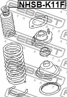 Febest NSHB-K11F - Пильник амортизатора, захисний ковпак autozip.com.ua