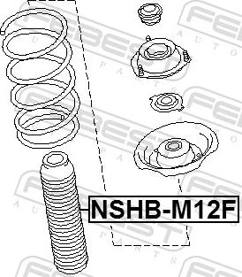 Febest NSHB-M12F - Пильник амортизатора, захисний ковпак autozip.com.ua