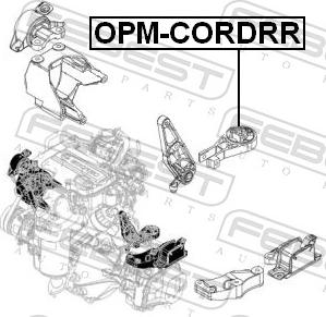 Febest OPM-CORDRR - Подушка, підвіска двигуна autozip.com.ua
