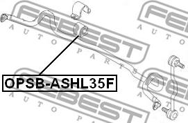 Febest OPSB-ASHL35F - Втулка, стабілізатор autozip.com.ua
