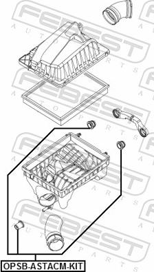 Febest OPSB-ASTACM-KIT - Кронштейн, корпус повітряного фільтра autozip.com.ua