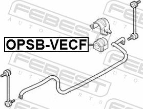 Febest OPSB-VECF - Втулка, стабілізатор autozip.com.ua