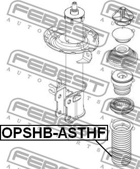 Febest OPSHB-ASTHF - Пильник амортизатора, захисний ковпак autozip.com.ua