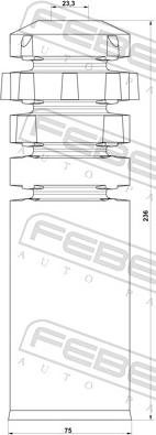 Febest OPSHB-VIVBF-KIT - Відбійник, буфер амортизатора autozip.com.ua