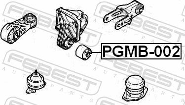 Febest PGMB-002 - Подушка, підвіска двигуна autozip.com.ua