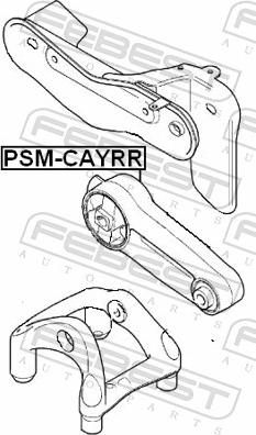 Febest PSM-CAYRR - Подушка, підвіска двигуна autozip.com.ua