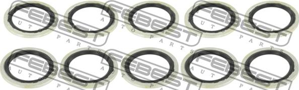 Febest RINGAH-018-PCS10 - Seal Ring, air conditioning system line autozip.com.ua