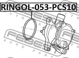 Febest RINGOL-053-PCS10 - Прокладка, вакуумний насос autozip.com.ua