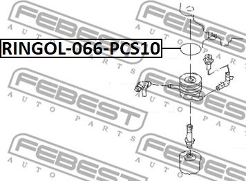 Febest RINGOL-066-PCS10 - Прокладка, масляний радіатор autozip.com.ua