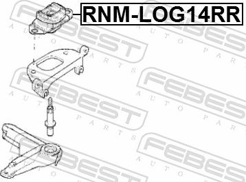 Febest RNM-LOG14RR - Підвіска, ступінчаста коробка передач autozip.com.ua