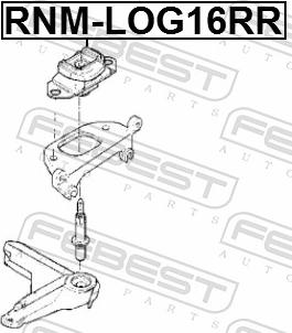 Febest RNM-LOG16RR - Підвіска, ступінчаста коробка передач autozip.com.ua