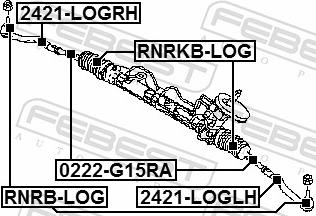Febest RNRKB-LOG - Пильник, рульове управління autozip.com.ua