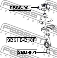 Febest SBSHB-B10F - Пильник амортизатора, захисний ковпак autozip.com.ua