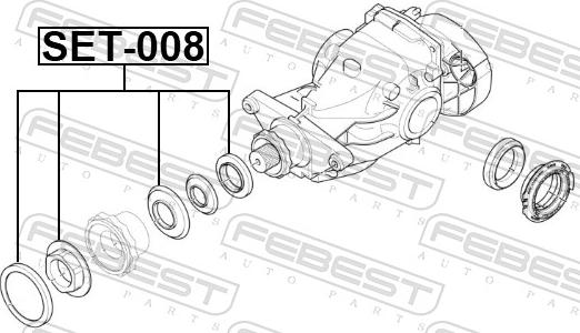 Febest SET-008 - Болт зливу палива autozip.com.ua