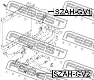 Febest SZAH-GV1 - Трубка охолоджуючої рідини autozip.com.ua