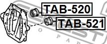 Febest TAB-521 - Сайлентблок стійки, амортизатора autozip.com.ua