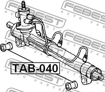 Febest TAB-040 - Підвіска, кермове управління autozip.com.ua