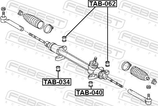 Febest TAB-062 - Підвіска, кермове управління autozip.com.ua