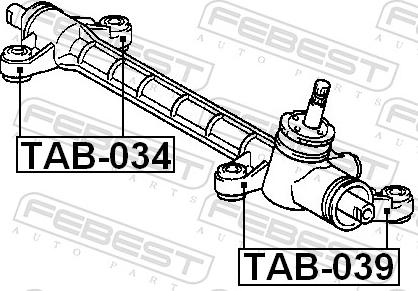 Febest TAB-039 - Підвіска, кермове управління autozip.com.ua