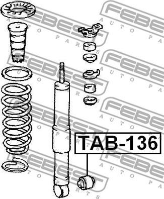 Febest TAB-136 - Сайлентблок стійки, амортизатора autozip.com.ua