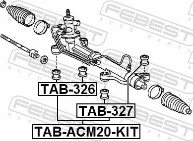 Febest TAB-326 - Підвіска, кермове управління autozip.com.ua