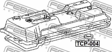 Febest TCP-004 - Кільце ущільнювача, шахта свічки autozip.com.ua