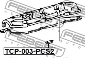 Febest TCP-003-PCS2 - Кільце ущільнювача, шахта свічки autozip.com.ua