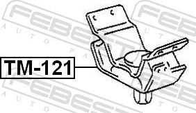 Febest TM-121 - Подушка, підвіска двигуна autozip.com.ua