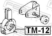 Febest TM-12 - Подушка, підвіска двигуна autozip.com.ua