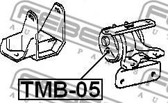 Febest TMB-05 - Подушка, підвіска двигуна autozip.com.ua