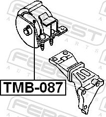 Febest TMB-087 - Подушка, підвіска двигуна autozip.com.ua