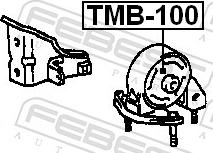 Febest TMB-100 - Подушка, підвіска двигуна autozip.com.ua