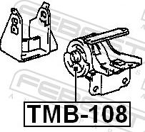 Febest TMB-108 - Подушка, підвіска двигуна autozip.com.ua