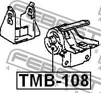 Febest TMB-108 - Подушка, підвіска двигуна autozip.com.ua