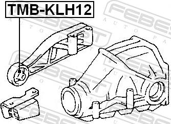 Febest TMB-KLH12 - Опора, диференціал autozip.com.ua