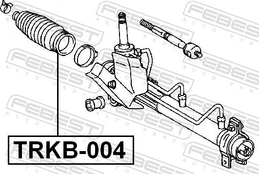 Febest TRKB-004 - Пильник, рульове управління autozip.com.ua