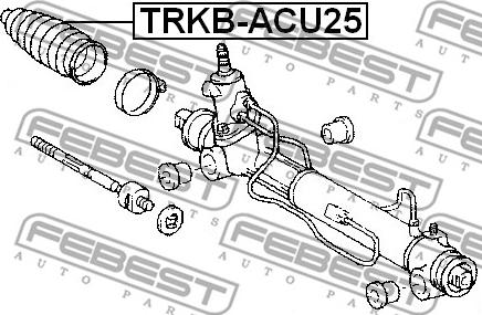 Febest TRKB-ACU25 - Пильник, рульове управління autozip.com.ua