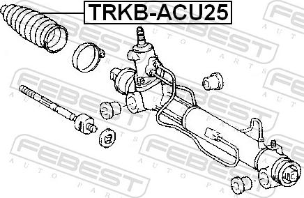 Febest TRKB-ACU25 - Пильник, рульове управління autozip.com.ua
