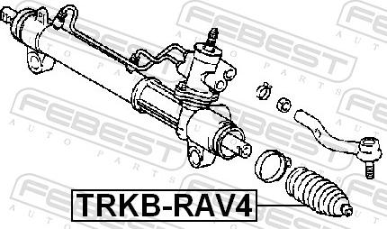 Febest TRKB-RAV4 - Пильник, рульове управління autozip.com.ua