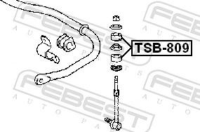 Febest TSB-809 - Підвіска, стійка валу autozip.com.ua