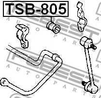 Febest TSB-805 - Втулка, стабілізатор autozip.com.ua