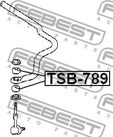 Febest TSB-789 - Сайлентблок autozip.com.ua