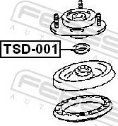 Febest TSD-001 - Опора стійки амортизатора, подушка autozip.com.ua