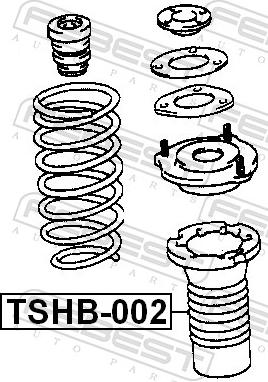 Febest TSHB-002 - Пильник амортизатора, захисний ковпак autozip.com.ua