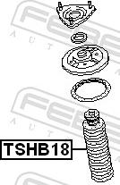 Febest TSHB18 - Пильник амортизатора, захисний ковпак autozip.com.ua