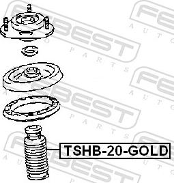 Febest TSHB-20-GOLD - Пильник амортизатора, захисний ковпак autozip.com.ua