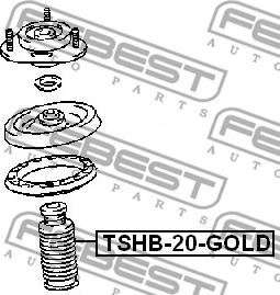 Febest TSHB-20-GOLD - Пильник амортизатора, захисний ковпак autozip.com.ua