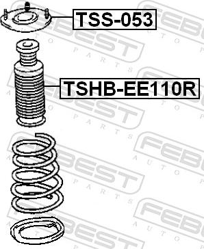 Febest TSHB-EE110R - Відбійник, буфер амортизатора autozip.com.ua