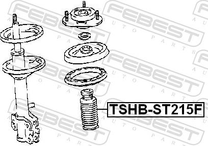 Febest TSHB-ST215F - Відбійник, буфер амортизатора autozip.com.ua