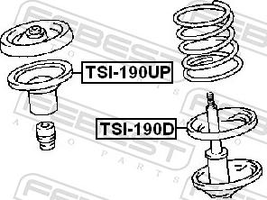 Febest TSI-190UP - Пильник амортизатора, захисний ковпак autozip.com.ua